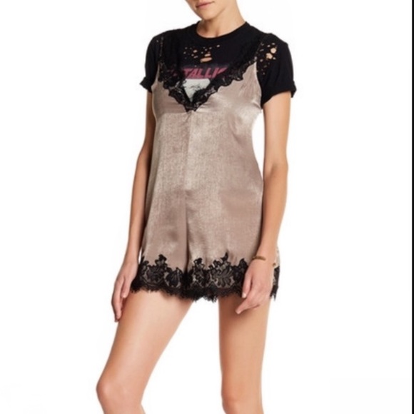 Lacey Silk Romper | Lush | NWT - Picture 2 of 7